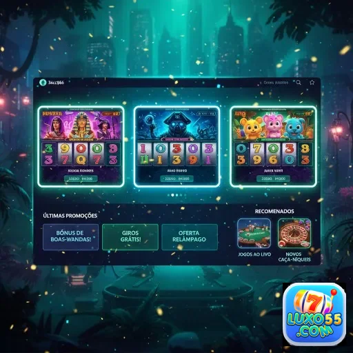 Ilustração de Experimente o aplicativo cassino luxo55 para Android e iOS