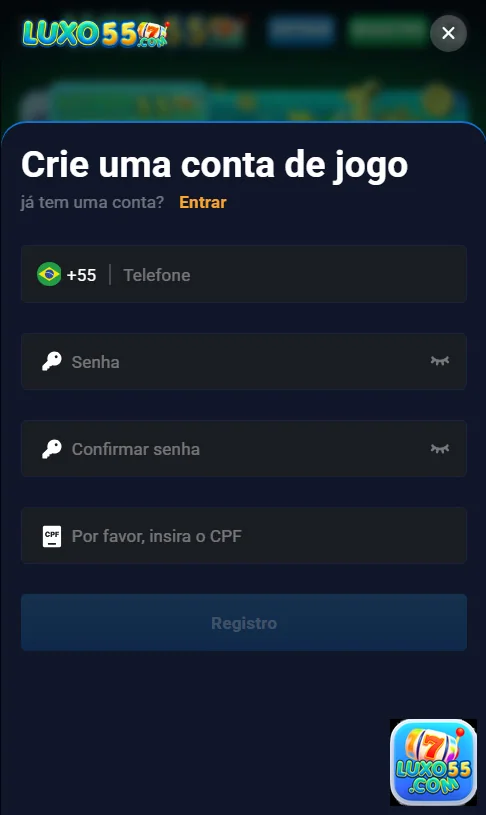 Aposte com Confiança no luxo55.com